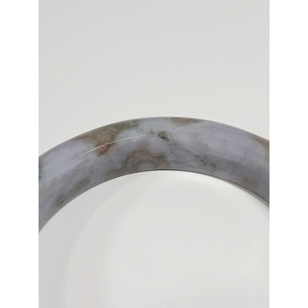Grey Lavender Jade Bangle 67mm Multi-Color